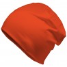 Winter hat with fleece lining - mod.3002:Long, pumpkin, Cotton
